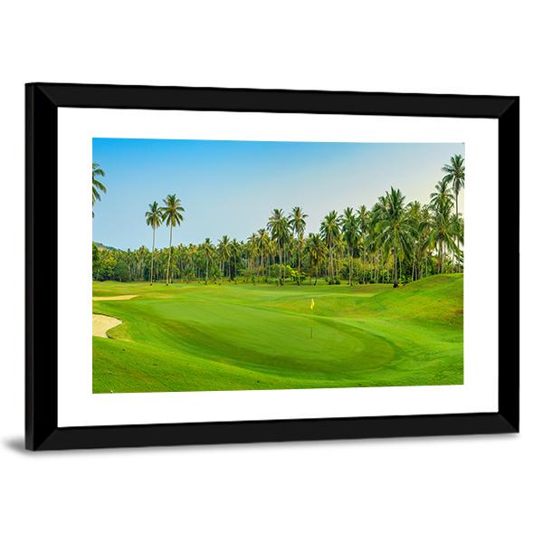 Golf Course On Koh Samui Canvas Wall Art-3 Horizontal-Gallery Wrap-25&quot; x 16&quot;-Tiaracle