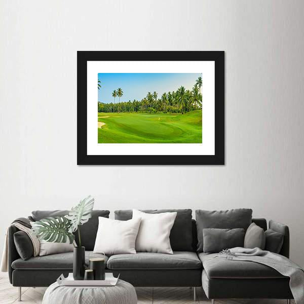 Golf Course On Koh Samui Canvas Wall Art-3 Horizontal-Gallery Wrap-25&quot; x 16&quot;-Tiaracle