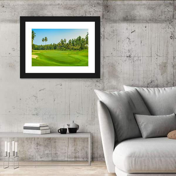 Golf Course On Koh Samui Canvas Wall Art-3 Horizontal-Gallery Wrap-25&quot; x 16&quot;-Tiaracle