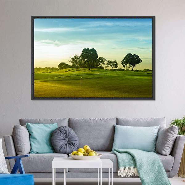 Golf Course Philippines Canvas Wall Art-3 Horizontal-Gallery Wrap-25&quot; x 16&quot;-Tiaracle