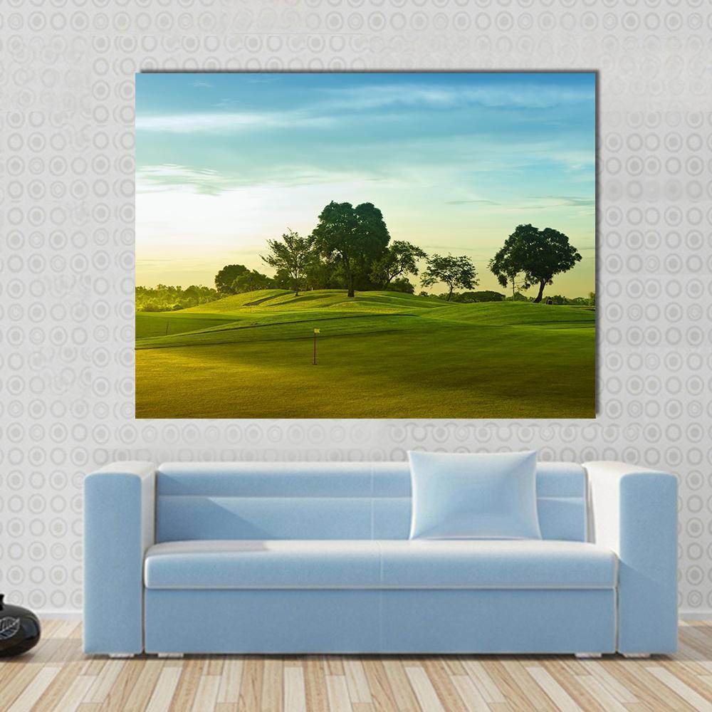 Golf Course Philippines Canvas Wall Art-1 Piece-Gallery Wrap-48&quot; x 32&quot;-Tiaracle