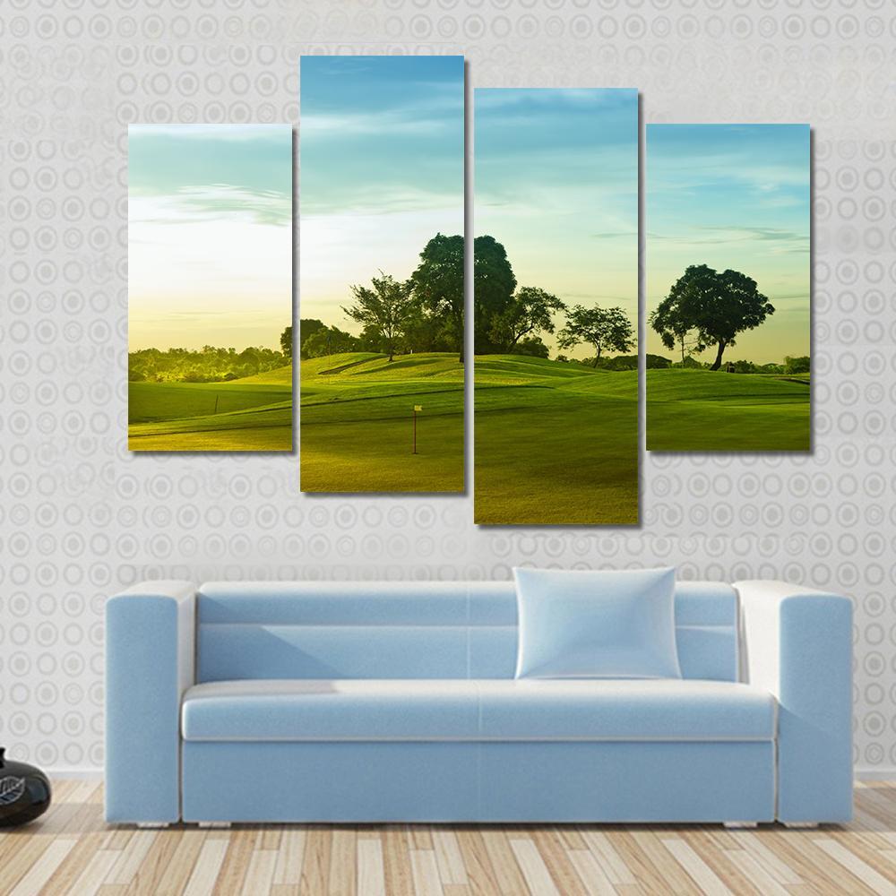 Golf Course Philippines Canvas Wall Art-4 Pop-Gallery Wrap-50" x 32"-Tiaracle
