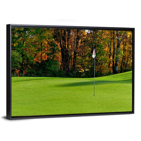 Golf Course Putting Green Canvas Wall Art-3 Horizontal-Gallery Wrap-25&quot; x 16&quot;-Tiaracle