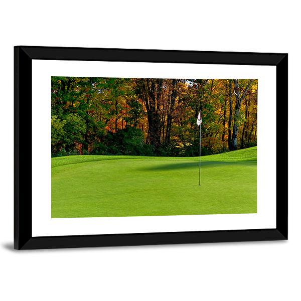 Golf Course Putting Green Canvas Wall Art-3 Horizontal-Gallery Wrap-25&quot; x 16&quot;-Tiaracle