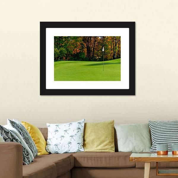 Golf Course Putting Green Canvas Wall Art-3 Horizontal-Gallery Wrap-25&quot; x 16&quot;-Tiaracle