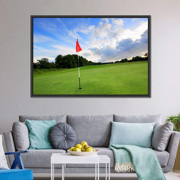 Golf Course Scotland Canvas Wall Art-3 Horizontal-Gallery Wrap-25&quot; x 16&quot;-Tiaracle