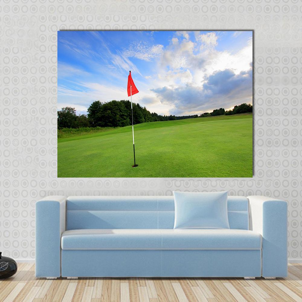 Golf Course Scotland Canvas Wall Art-1 Piece-Gallery Wrap-48&quot; x 32&quot;-Tiaracle