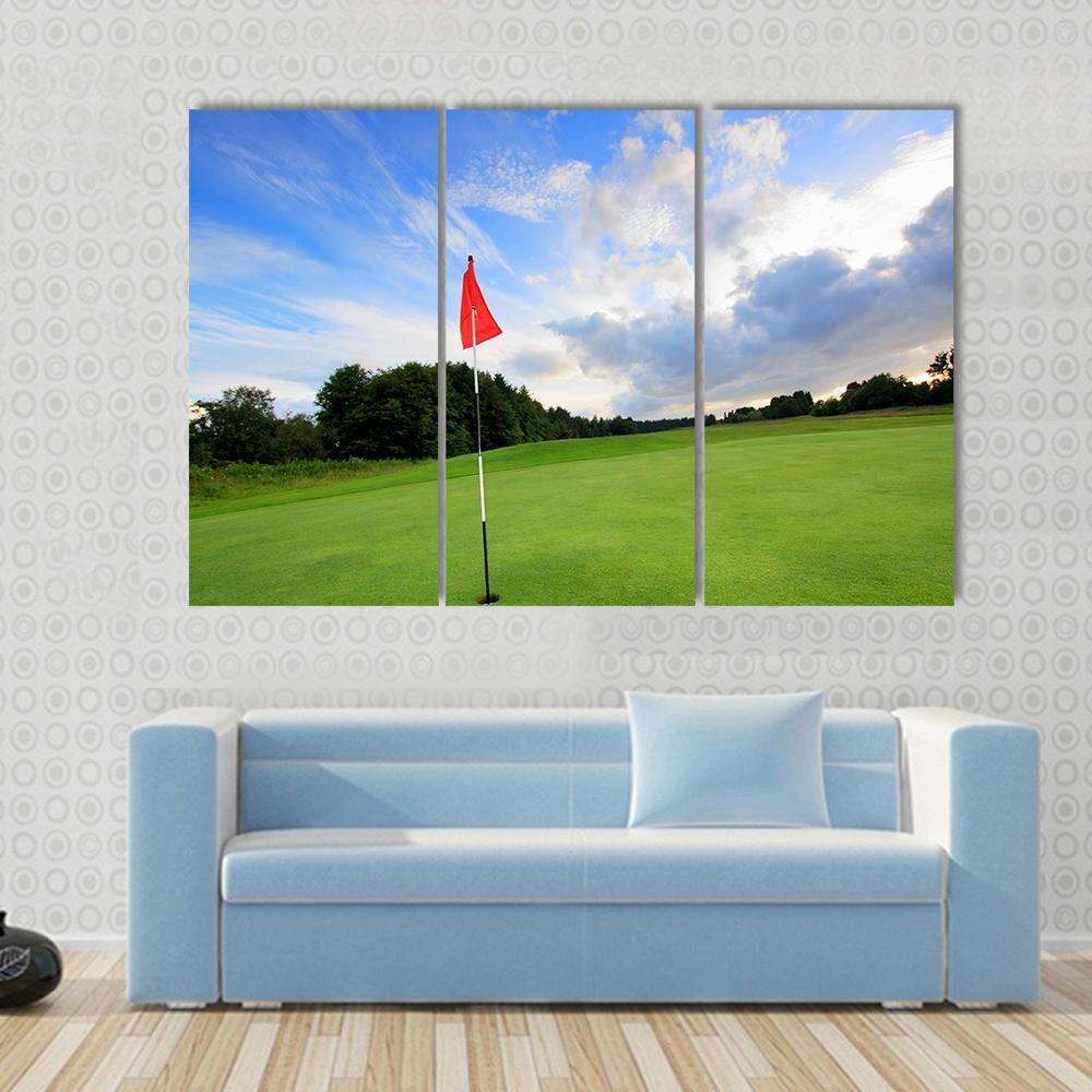 Golf Course Scotland Canvas Wall Art-3 Horizontal-Gallery Wrap-37&quot; x 24&quot;-Tiaracle