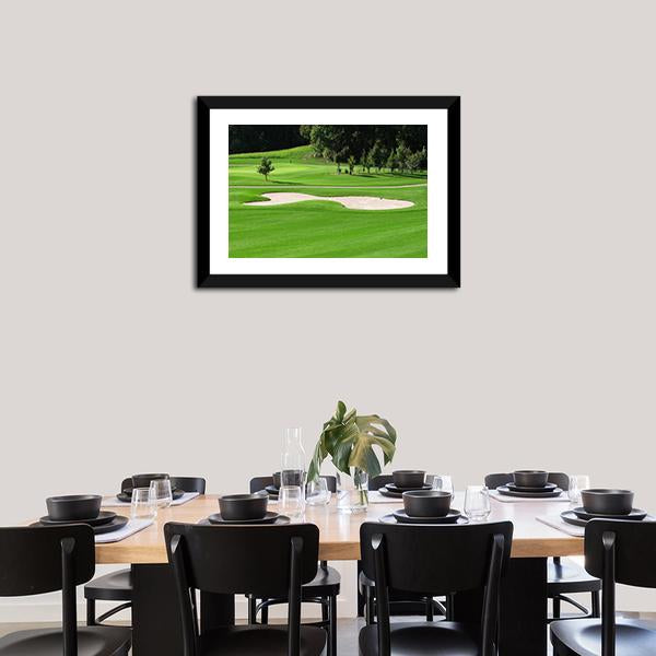 Golf Course &amp; Trees Canvas Wall Art-3 Horizontal-Gallery Wrap-25&quot; x 16&quot;-Tiaracle