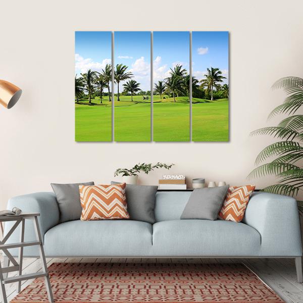Golf Course In Mexico Canvas Wall Art-4 Horizontal-Gallery Wrap-34" x 24"-Tiaracle