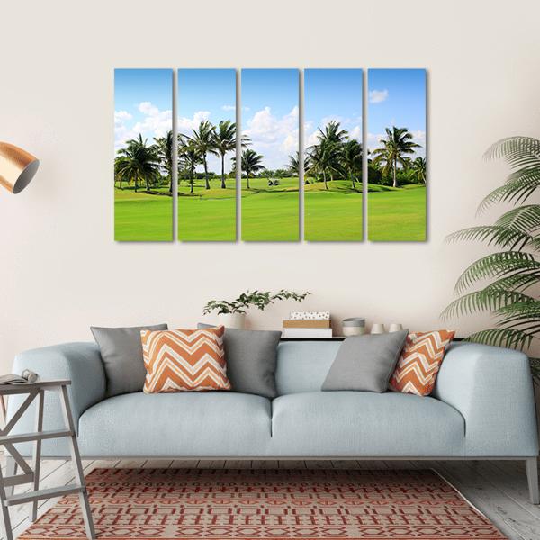 Golf Course In Mexico Canvas Wall Art-5 Horizontal-Gallery Wrap-22" x 12"-Tiaracle