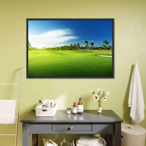 Golf Courses In Dominican Republic Canvas Wall Art-1 Piece-Floating Frame-24&quot; x 16&quot;-Tiaracle