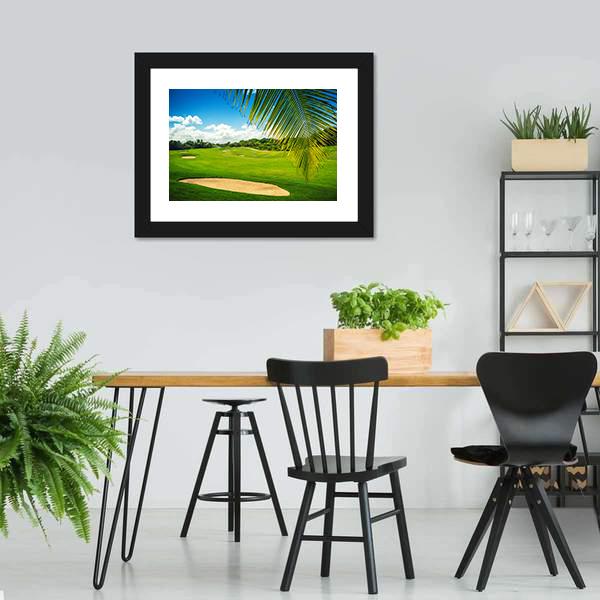 Golf Court In Punta Cana Canvas Wall Art-3 Horizontal-Gallery Wrap-25&quot; x 16&quot;-Tiaracle