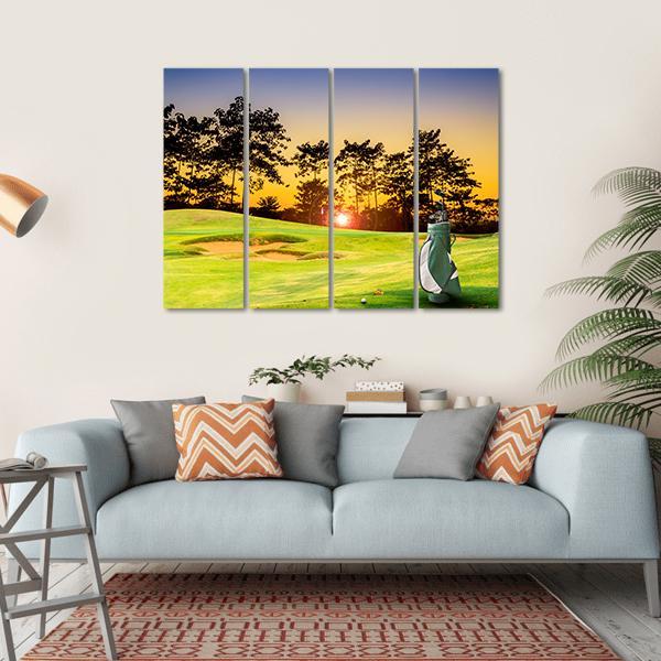 Golf Equipment Canvas Wall Art-4 Horizontal-Gallery Wrap-34" x 24"-Tiaracle