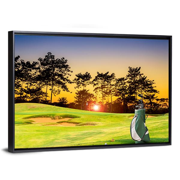 Golf Equipment Canvas Wall Art-5 Horizontal-Gallery Wrap-22&quot; x 12&quot;-Tiaracle