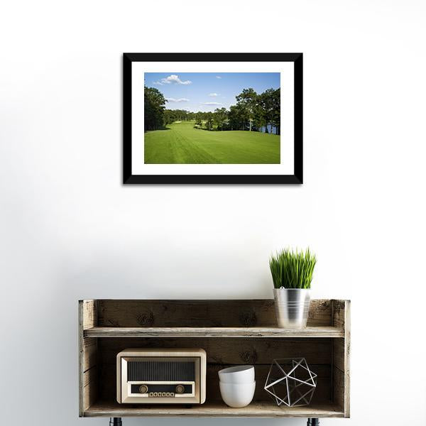 Golf Fairway Canvas Wall Art-1 Piece-Framed Print-20&quot; x 16&quot;-Tiaracle