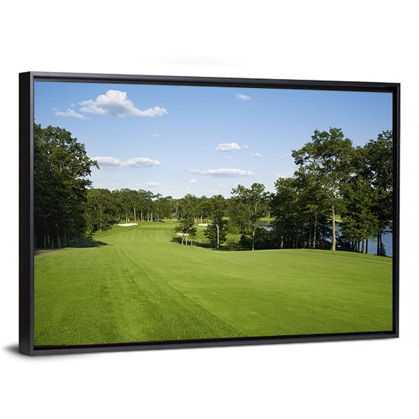 Golf Fairway Canvas Wall Art-3 Horizontal-Gallery Wrap-25&quot; x 16&quot;-Tiaracle