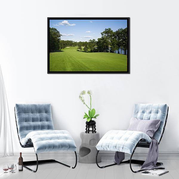 Golf Fairway Canvas Wall Art-3 Horizontal-Gallery Wrap-25&quot; x 16&quot;-Tiaracle