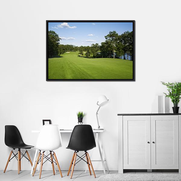Golf Fairway Canvas Wall Art-3 Horizontal-Gallery Wrap-25&quot; x 16&quot;-Tiaracle