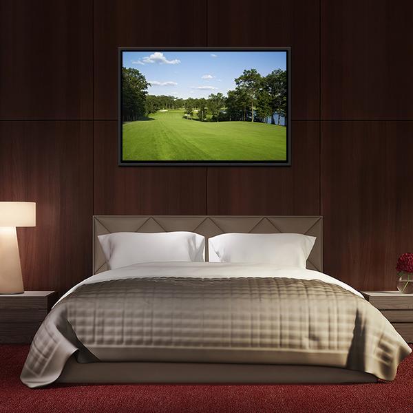 Golf Fairway Canvas Wall Art-3 Horizontal-Gallery Wrap-25&quot; x 16&quot;-Tiaracle
