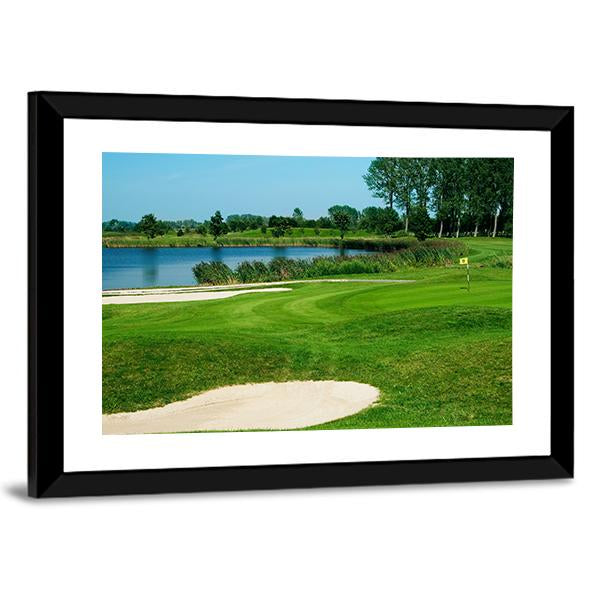 Golf Field Canvas Wall Art-3 Horizontal-Gallery Wrap-25&quot; x 16&quot;-Tiaracle