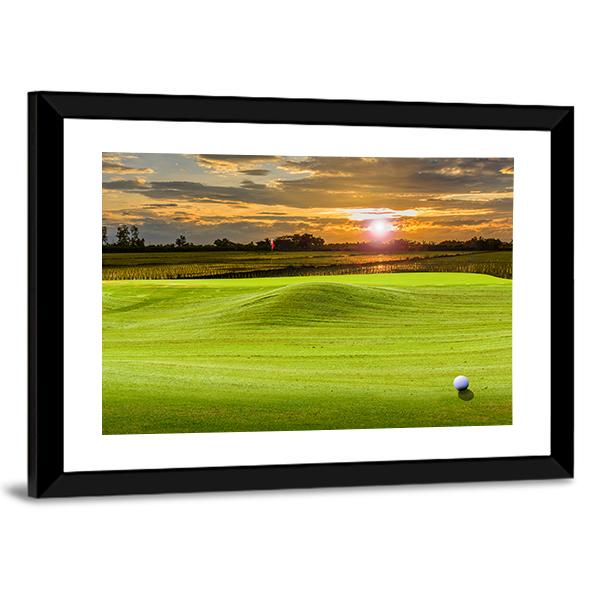 Golf Ground Panoramic Canvas Wall Art-1 Piece-36&quot; x 12&quot;-Tiaracle