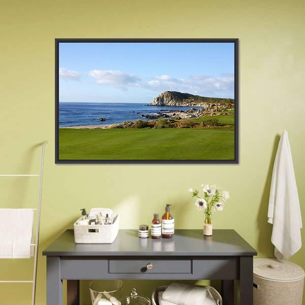 Golf In Los Cabos Canvas Wall Art-1 Piece-Floating Frame-24" x 16"-Tiaracle