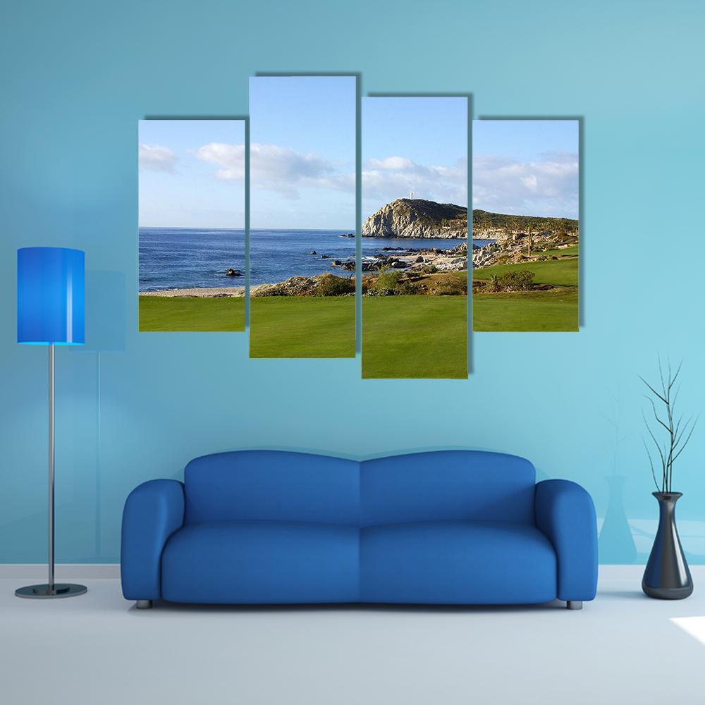 Golf In Los Cabos Canvas Wall Art-4 Pop-Gallery Wrap-50&quot; x 32&quot;-Tiaracle