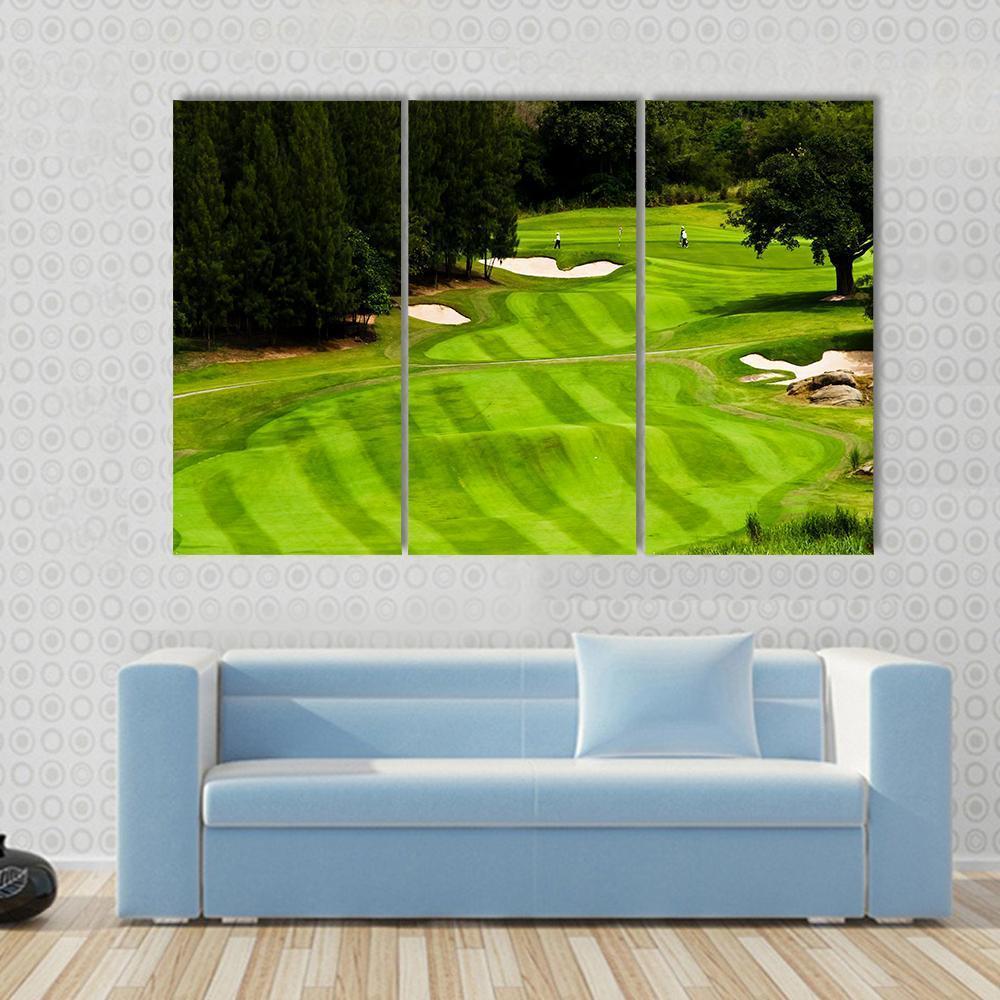 Golf Land Canvas Wall Art-3 Horizontal-Gallery Wrap-37" x 24"-Tiaracle