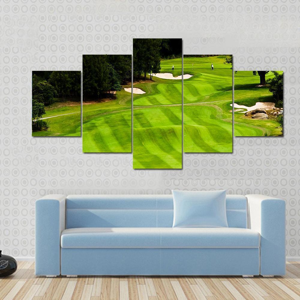 Golf Land Canvas Wall Art-3 Horizontal-Gallery Wrap-37" x 24"-Tiaracle