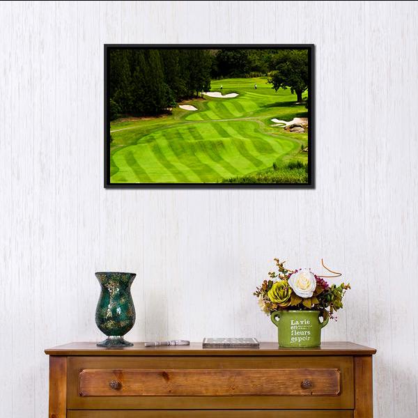 Golf Land Canvas Wall Art-1 Piece-Floating Frame-24&quot; x 16&quot;-Tiaracle