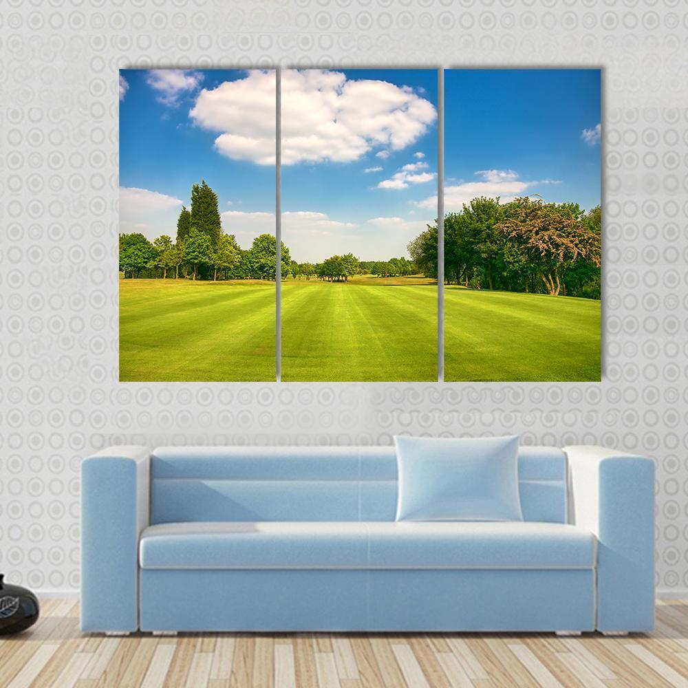Golf Park Yorkshire UK Canvas Wall Art-3 Horizontal-Gallery Wrap-37&quot; x 24&quot;-Tiaracle