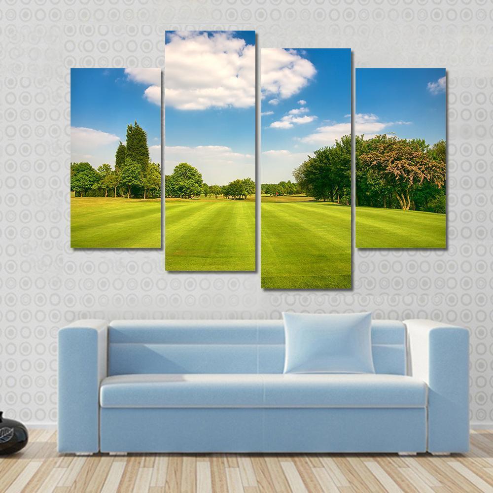 Golf Park Yorkshire UK Canvas Wall Art-4 Pop-Gallery Wrap-50&quot; x 32&quot;-Tiaracle