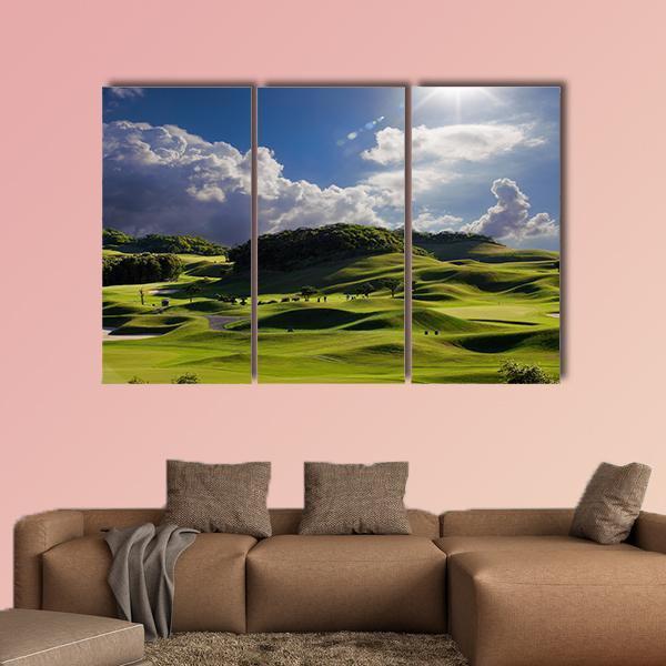 Golf Place Canvas Wall Art-3 Horizontal-Gallery Wrap-37&quot; x 24&quot;-Tiaracle