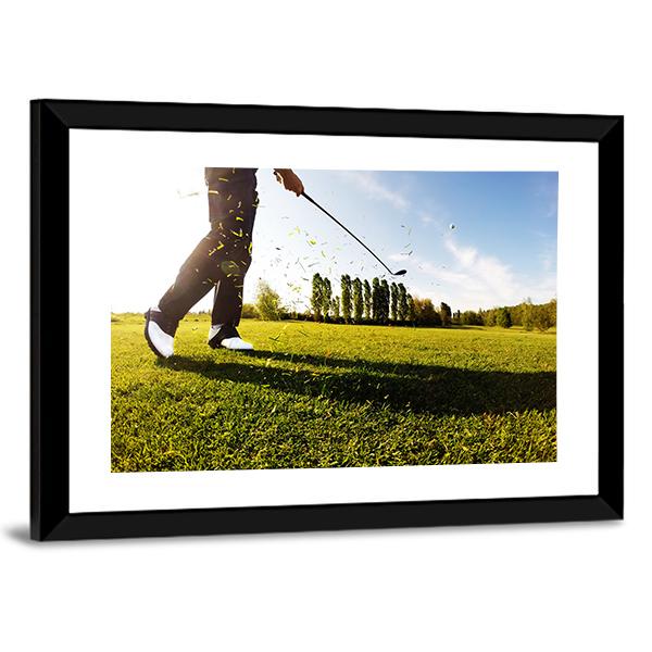 Golf Shot Canvas Wall Art-3 Horizontal-Gallery Wrap-25&quot; x 16&quot;-Tiaracle
