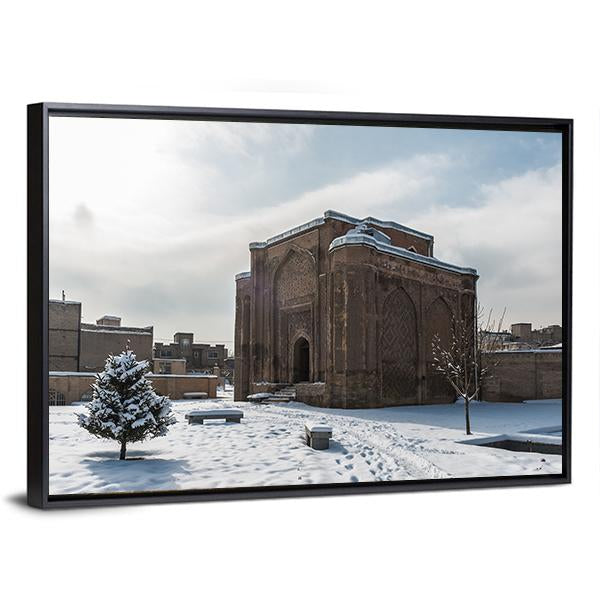 Gonbade Alavian In Winter Canvas Wall Art-3 Horizontal-Gallery Wrap-25" x 16"-Tiaracle