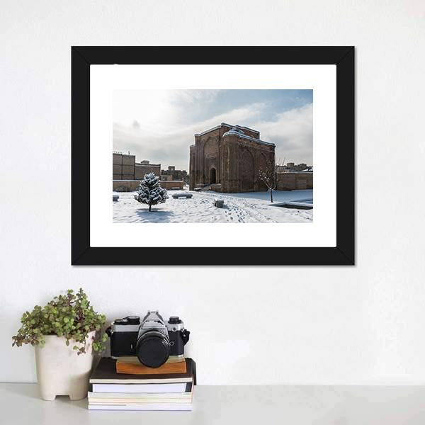 Gonbade Alavian In Winter Canvas Wall Art-1 Piece-Framed Print-20" x 16"-Tiaracle