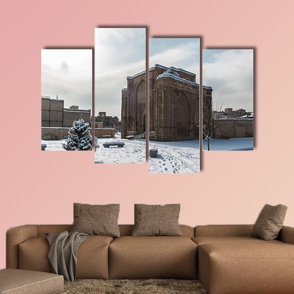 Gonbade Alavian In Winter Canvas Wall Art-4 Pop-Gallery Wrap-50" x 32"-Tiaracle