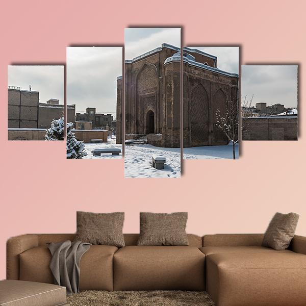 Gonbade Alavian In Winter Canvas Wall Art-5 Star-Gallery Wrap-62" x 32"-Tiaracle