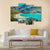 Gorg Blau Artifical Lake Canvas Wall Art-4 Pop-Gallery Wrap-50" x 32"-Tiaracle