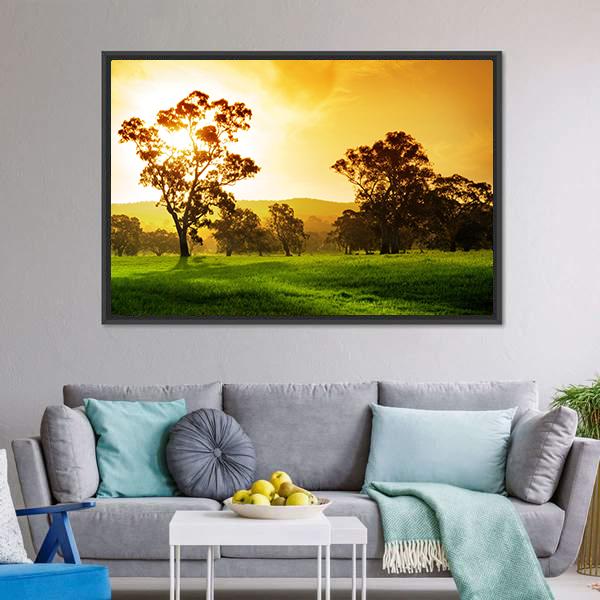 Gorgeous Rural Field Canvas Wall Art-3 Horizontal-Gallery Wrap-25" x 16"-Tiaracle