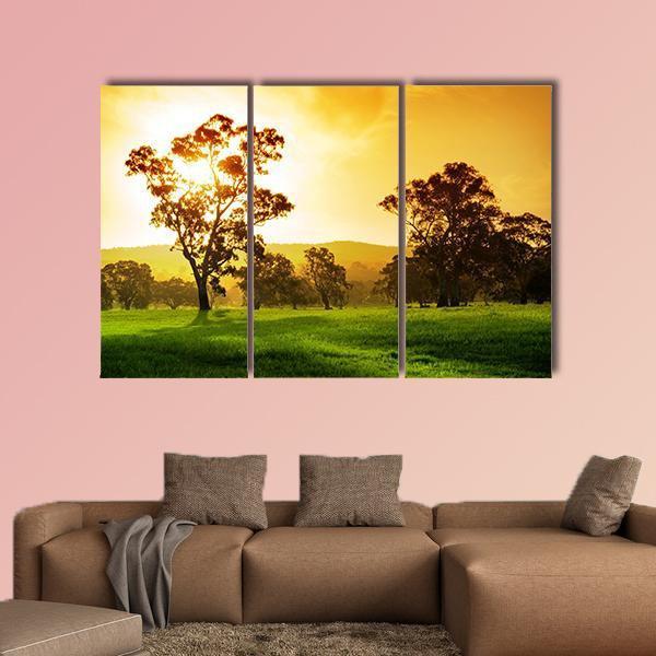 Gorgeous Rural Field Canvas Wall Art-3 Horizontal-Gallery Wrap-37" x 24"-Tiaracle