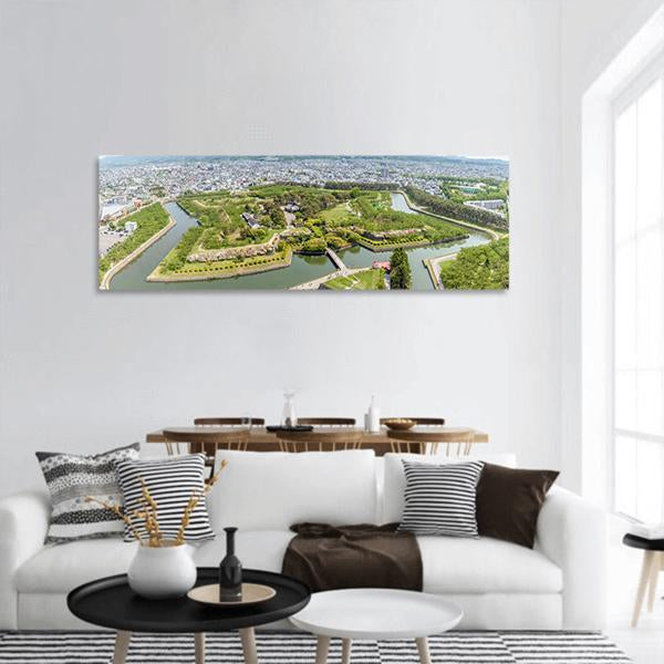 Goryokaku Park Japan Panoramic Canvas Wall Art-1 Piece-36" x 12"-Tiaracle