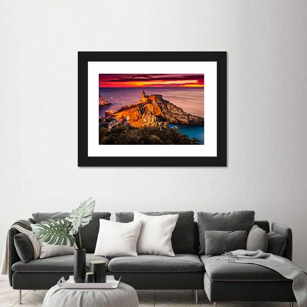 Gothic Church Of St Peter At Sunset Canvas Wall Art-3 Horizontal-Gallery Wrap-25" x 16"-Tiaracle