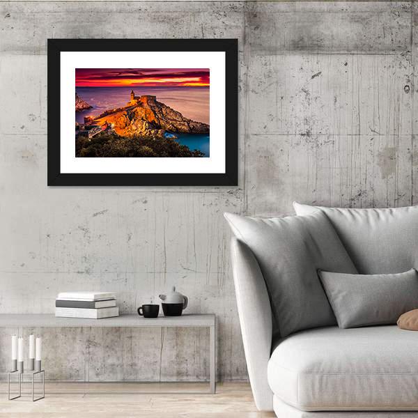 Gothic Church Of St Peter At Sunset Canvas Wall Art-3 Horizontal-Gallery Wrap-25" x 16"-Tiaracle