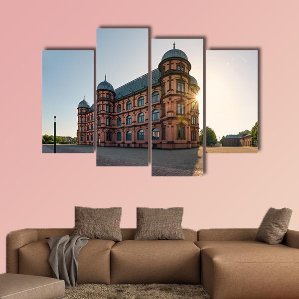 Gottesaue Palace Canvas Wall Art-3 Horizontal-Gallery Wrap-25" x 16"-Tiaracle