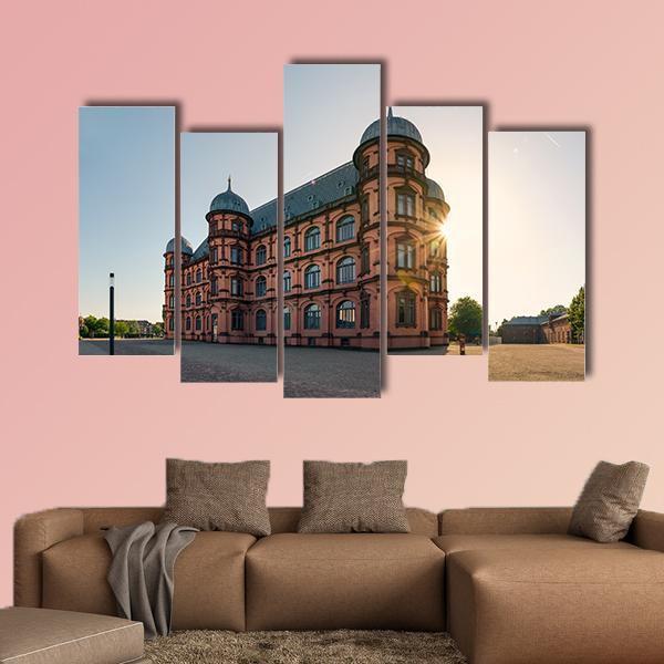 Gottesaue Palace Canvas Wall Art-5 Pop-Gallery Wrap-47" x 32"-Tiaracle