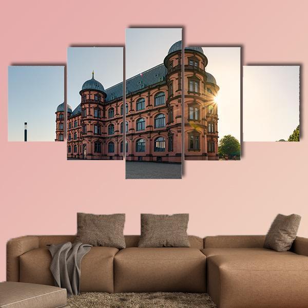 Gottesaue Palace Canvas Wall Art-5 Star-Gallery Wrap-62" x 32"-Tiaracle