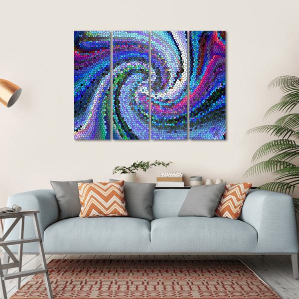 Gradient Of Visual Wave Canvas Wall Art-4 Horizontal-Gallery Wrap-34" x 24"-Tiaracle