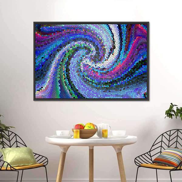 Gradient Of Visual Wave Canvas Wall Art-5 Horizontal-Gallery Wrap-22" x 12"-Tiaracle